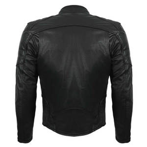 Chaqueta de cuero de alta calidad Piel de cordero genuina Directo de fábrica Chaqueta de cuero con cremallera de talla grande Moda para hombres Abrigos de cuero - Product Image 2