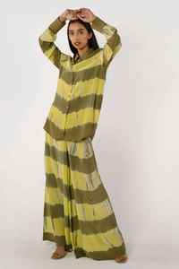 Ensemble deux pièces Kimono d'été Tie Dye, taille libre, vêtements longs faits à la main, pour les vacances - Product Image 2