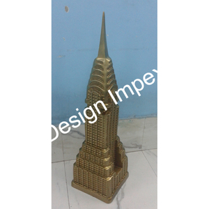 Torre Big Ban de aluminio dorado antiguo, modelo cruzado en la parte superior, artículos decorativos, mesa portátil fácil, exhibición de escritorio, edificio de torre grande - Product Image 6