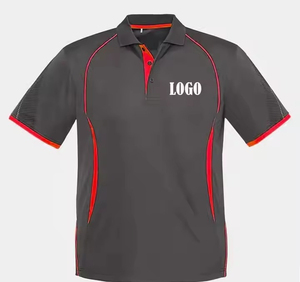 Chemise à manches courtes respirante et anti-rides en polyester à séchage rapide pour hommes, vêtement de sport personnalisé pour le golf, le tennis et l'entraînement - Product Image 4