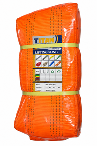 สายรัดสินค้าโพลีเอสเตอร์แบนสีส้ม250มม. 10ตันสำหรับการยกการดึงและการขนส่งที่ปลอดภัยผลิตในเวียดนาม - Product Image 5