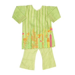 Traje de 2 Piezas para Bebés Recién Nacidas - Verde Claro - Product Image 3