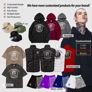 OEM retro 100% algodón pesado hombres camiseta de gran tamaño piedra ácido lavado vintage diseño personalizado - Product Image 5