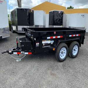 Remolque de volteo negro económico 6x10 de doble eje para uso agrícola, modelo 2026, en venta - Product Image 2