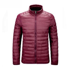 Hot Selling Custom Made Men's Casual Winter Bubble Puffer Jacket Lightweight <b>Coat</b> Solid Canvas Fabric OEM Factory Wholesale - Product Image 5