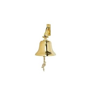 Brass Polished Decorative Ornamental Anchor Brass <b>Bell</b> <b>Bell</b> Brass Ship Wall Nautical Vintage Hanging Ring School <b>Bell</b> - Product Image 4