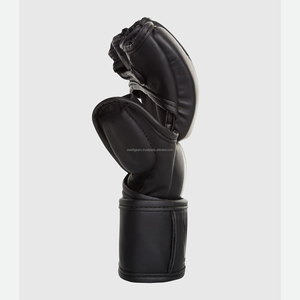 Guantes de Boxeo MMA de Cuero Personalizados, Transpirables, Ecológicos, con Cierre de Gancho y Bucle Ajustable, Ligeros, de Medio Dedo, Antideslizantes, para Entrenamiento - Product Image 5