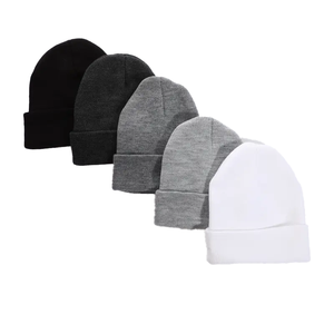 Logotipo personalizado de Knittedyour Gorra de calavera para hombre de alta calidad, gorros, gorra de pescador y gorra de avión - Product Image 5