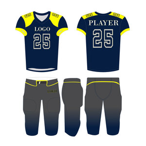 Camisetas de fútbol americano 2025, ropa deportiva de poliéster de alta calidad, Impresión de logotipo personalizado de secado rápido para hombres y mujeres - Product Image 1