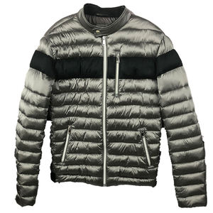 Veste d'hiver matelassée à capuche en toile de nylon/polyester, logo personnalisé sur le devant, taille plus, vestes matelassées pour hommes, respirantes, coupe-vent, séchage rapide - Product Image 2