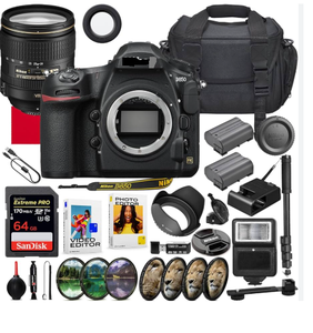 Cámara réflex digital excepcional D8500 FX D7500 con lente AF-S ED de 24-120 mm f/4G + tarjeta SD de 64 GB + accesorios adicionales - Product Image 2