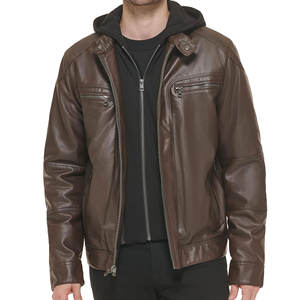 Chaqueta de cuero para hombre de diseño personalizado y abrigo de cuero único para hombre para invierno cálido y uso diario - Product Image 2