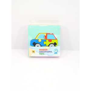 Juego de 3 Rompecabezas de Madera para Niños de 2 a 4 Años, Rompecabezas Educativo en Caja con Temática de Transporte - Product Image 2