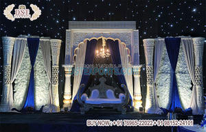 Decoración de Escenario de Boda Estilo Ventana Victoriana 3D, Marcos de Ventana Blancos Reales de Inglaterra para una Elegante Decoración de Boda, Nueva Jersey - Product Image 5