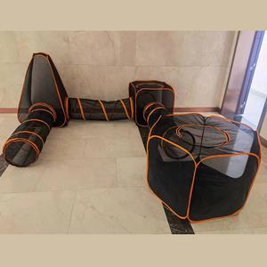 6 en 1 Pop Up Open Pet <span class=keywords><strong>Cat</strong></span> Recinto Transpirable Malla fuerte Corralito al aire libre Valla Gran patio de recreo para gatitos Corralito para mascotas - Product Image 4