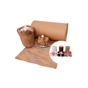 Hot Sale Fully Recyclable Eco-Friendly Biodegradable Kraft Perforated Protective Film Cushioning <b>Wood</b> <b>Wrap</b> Honeycomb Protection - Product Image 3