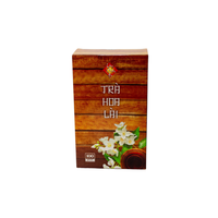 Thé au jasmin (boîte brune) en gros bon goût saveur distinctive utilisé comme cadeau ISO HACCP OEM/ODM emballage personnalisé fabriqué au Vietnam