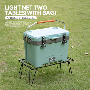 Estante de Almacenamiento Campingmoon de 2 Niveles, Juego de Mesa y Sillas para Picnic, Estantes de Acero Aleado, Mesa Plegable para Cocina de Camping con Bolsa - Product Image 4