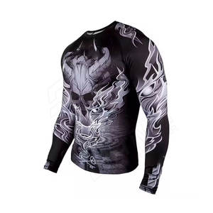 Meilleure qualité hommes et garçons vente en gros Rash Guards Pakistan fait respirant à manches courtes haute adultes Rush Guard - Product Image 6