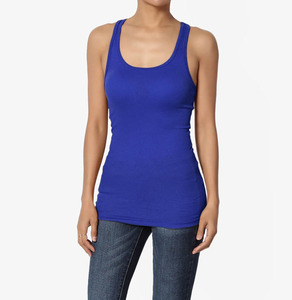 Meilleure vente de 2024 respirant tricoté 100% coton femmes Gym Fitness débardeurs meilleure qualité - Product Image 6