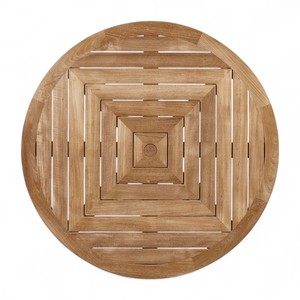 Coastal Outdoor Natural Teak Wood <b>Patio</b> Dining <b>Table</b> Weatherproof Garden Furniture Durable Wooden <b>Table</b> <b>for</b> Hotels Entrances - Product Image 1