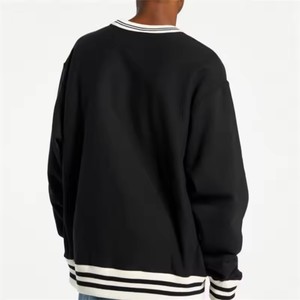 Pull en molleton 100 % coton de haute qualité pour homme, coupe classique, décontracté, à manches longues, avec logo imprimé, col rond, hiver - Product Image 6