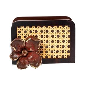 Porte-serviettes en jute brun moderne avec accent floral pour un style de table chic, utilisation à la maison, dans la salle à manger et la cuisine, en provenance d'Inde - Product Image 6