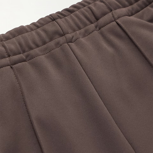 Pantalon évasé décontracté pour hommes Pantalon de survêtement de haute qualité lourd avec bretelles latérales personnalisées taille moyenne motif droit - Product Image 4