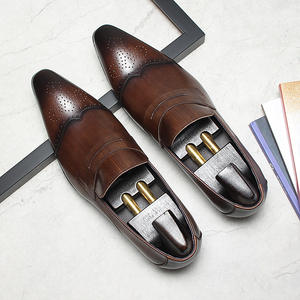 Chaussures habillées en cuir de vachette véritable pour hommes, chaussures de travail formelles, semelle confortable pour un usage prolongé au bureau, chaussures de travail pour hommes - Product Image 2