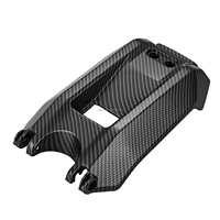 Kit de garde-boue JFG RACING PP aspect fibre de carbone pour moto Surron Light Bee, comprenant un cache-batterie et un ensemble de garde-boue avant et arrière