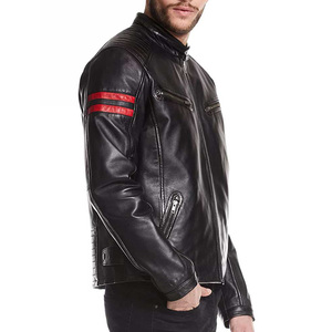 Chaqueta de invierno de manga larga con cuello levantado de cuero para hombre de alta calidad con chaquetas de hombre de diseño personalizado disponibles a un precio razonable - Product Image 5
