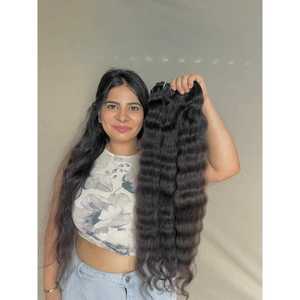 Mechones de Cabello Humano Rizado Indio Virgen 100% Sin Procesar de 8 Pulgadas, Onda Natural, Grado 12A de un Solo Donante con Brillo y Rebote Naturales - Product Image 2