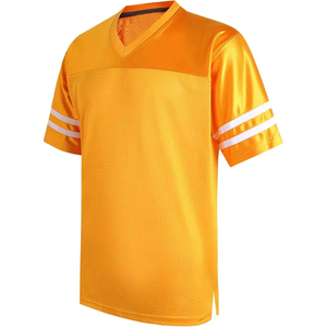 Maillot de football américain à manches courtes pour homme, respirant, évacuant la transpiration, imprimé sur mesure avec le nom et le numéro de l'équipe, taille plus, manches courtes - Product Image 1