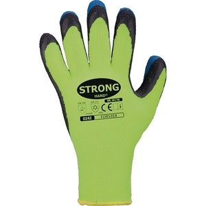 Gants Forster jaune néon/bleu pour temps froid, taille 10, EPI catégorie II, conformes aux normes EN 388 et EN 511, STRONGHAND - Lot de 12 - Product Image 1