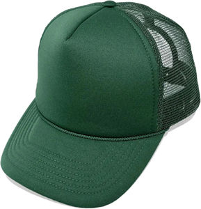 Gorras de lona de camionero de 5 paneles de alta calidad al por mayor, gorra de malla estructurada con logotipo bordado personalizado para exteriores, gorra unisex para las cuatro estaciones - Product Image 2
