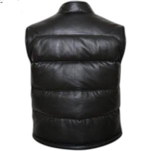 Gilet matelassé sans manches pour homme en toile avec logo personnalisé, respirant, séchage rapide, col montant, vêtement d'extérieur décontracté, coupe régulière pour l'hiver - Product Image 2