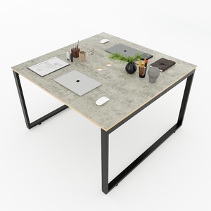 Mesa Minimalista para 2 Personas, Rectangular de 120x120cm, HBRT049, Hecha de Madera Contrachapada - Product Image 1