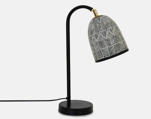 Lámpara de mesita de noche oscura decorativa Vintage de calidad superior, decoración del hogar, lámpara de escritorio moderna, mesa de Metal dorado lateral de cama de lujo - Product Image 2