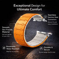 Bracelets de montre intelligents universels en silicone souple multicolores, étanches, à attaches magnétiques pour les séries de montres 9, 8, 41 mm, 40 mm, 41 mm