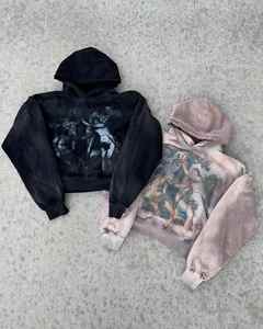 เสื้อฮู้ดดี้สตรีทแวร์สกรีนลายแบบแอซิดวอช คุณภาพพรีเมียม ผลิตตามสั่ง ผ้าฟลีซคอตตอน 100% ทรงโอเวอร์ไซส์ ผ้าคอตตอนหนา - Product Image 1