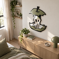 Miroir en acrylique incassable personnalisé en gros, miroir mural auto-adhésif, décoration intérieure, cadeaux