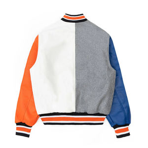 Blouson universitaire personnalisé pour homme, col montant, à capuche, design hiver, logo frontal, 100 % laine, chauffant - Product Image 2