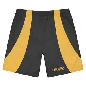 Vêtements de sport personnalisés veste et short en nylon avec logo brodé de couleur noire pour jogging unisexe personnalisé - Product Image 2