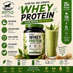 EVERFIT Isolat de protéines de lactosérum WPI en poudre, saveur pistache, 2 kg, 25 g de protéines, sans sucre ajouté, halal, OEM, marque privée, croissance musculaire - Product Image 1