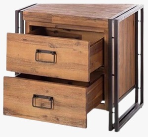 Table de chevet à tiroir en bois réglable pour ferme moderne Mobilier de maison durable pour chambre à coucher salon Table de chevet appartement - Product Image 1