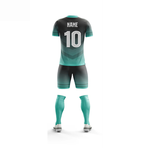 Uniforme de fútbol unisex para hombres, nombre personalizado del equipo, 100% poliéster, ropa deportiva de calidad, conjunto de camisetas y camisetas, estilo - Product Image 2