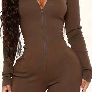 Body de Mujer Elegante, Elástico, sin Mangas, de una Pieza, con Cuello Redondo, Estampado Sólido, para Primavera y Verano, Ajustado y sin Costuras - Product Image 6