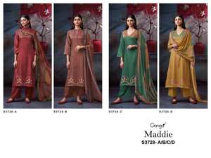 Satin de coton de qualité supérieure imprimé Salwar Kameez catalogue complet pour les vêtements de fête disponible au taux de gros vêtements pakistanais indiens - Product Image 5