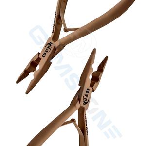 Pince professionnelle à 2 trous en acier inoxydable durable et réutilisable pour l'installation de micro-anneaux et nano-anneaux d'extensions capillaires, pour usage commercial - Product Image 4