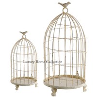 Couleur blanche décorative grande forme cage à oiseaux accessoires de jardin oiseaux et autres animaux domestiques maisons au prix le plus bas de haute qualité